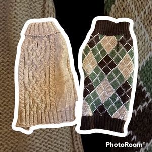2 X-Small dog sweaters